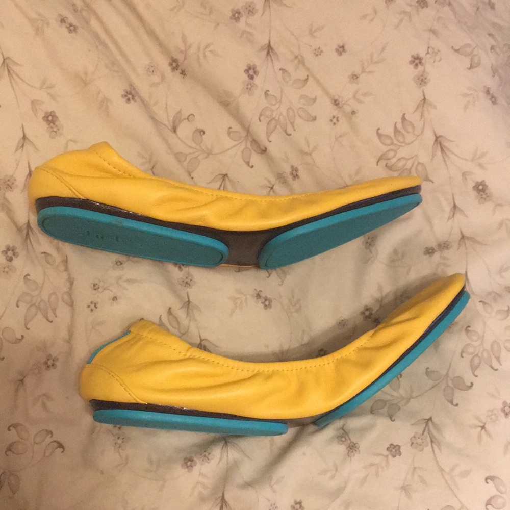Tieks Mustard Yellow Foldable Ballet Flats - Picture 7 of 7